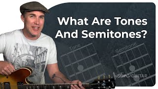 Tones amp Semitones  Music Theory Guitar Lesson [upl. by Allegna]