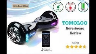 TOMOLOO Hoverboard with LED Lights [upl. by Brightman]