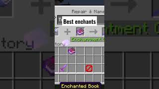 Best enchants for trident in Minecraft shorts [upl. by Janna]