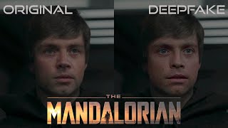 DEEPFAKE THE MANDALORIAN LUKE SKYWALKER IMPROVED ANIMATION AND DEEPFAKE [upl. by Battista672]