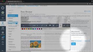 Peer Reviews Canvas Tutorial Video Series [upl. by Asseralc]