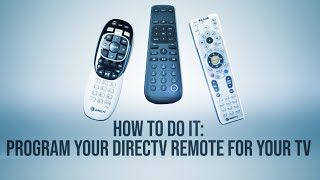 HOW TO DO IT Program your DIRECTV Remote to control your TV new for 24 [upl. by Anaeco238]