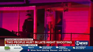 2 in critical condition after north Wichita shooting [upl. by Yrakaz]