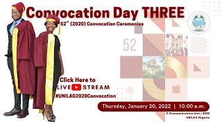 UNILAG 2020 Convocation Day Three [upl. by Yleoj]