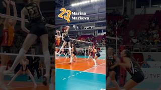 Marina Markova müthiş bitiriyor volleyball VakıfBank [upl. by Aramal]