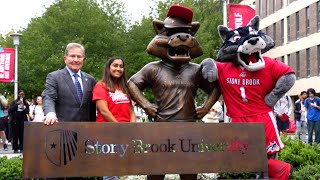 Stony Brook University Wolfie Statue Unveiling [upl. by Henrieta]