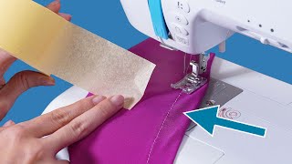 A sewing trick how to cope with elastic fabric while sewing [upl. by Daphie548]