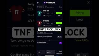 WEEK 11 TNF BEST PRIZEPICKS PICKSprizepicks football nfl [upl. by Amehr]