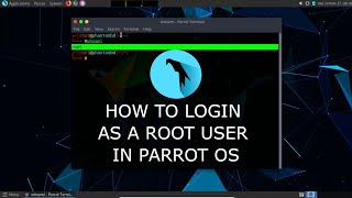 HOW TO LOGIN AS A ROOT USER IN PARROT OS  2021  Parrot 4112 [upl. by Lennahs]