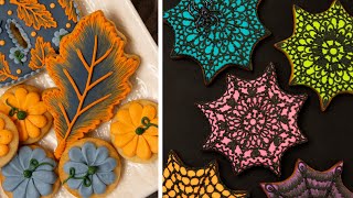 1 Hour Halloween and Fall Cookie Decorating 🎃🍂 [upl. by Fregger]