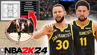 The BEST PLAYS to get WIDE OPEN THREES in NBA 2K24 FULL TUTORIAL [upl. by Dnomar]