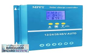 MPPT Solar Controller 12243648V Automatic Identification Intelligent Photovoltaic System Review [upl. by Bolitho677]