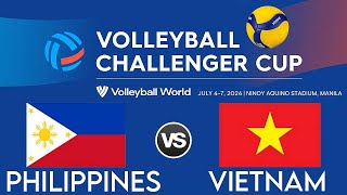 WOMENS VOLLEYBALL CHALLENGER CUP 2024 LIVE │ PHILIPPINES vs VIETNAM [upl. by Rima269]