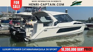 BOAT FOR SALE  Power catamaran aquila 36 sport 2 [upl. by Emmeline]