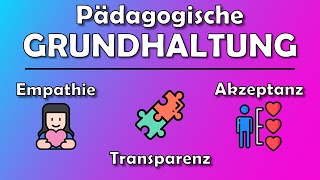 Pädagogische Grundhaltung  Erzieherwissen [upl. by Westerfield843]