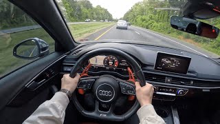 2018 Audi S4 30T  POV Test Drive  060 [upl. by Gurney]