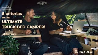 Transform your PICKUP into a CAMPER 8 years of VANLIFE 8 criterias DIY kit Stealth  VIDEO TOUR [upl. by Tyne620]