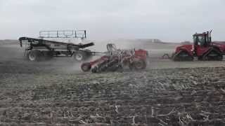 2014 Seeding with Bourgault 3320 drill [upl. by Brear]