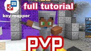 minecraft pvp on key mapper full tutorial mcpe add key mapper full tutorial with pvp [upl. by Wyne]