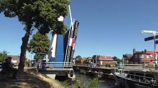 Brugopening Polakkenbrug Smilde Ophaalbrug Drawbridge Pont Levis Klappbrücke [upl. by Yeffej]