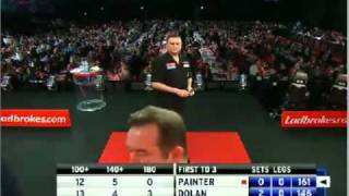 2011 PDC  WDC Painter vs Dolan 3  4 [upl. by Rafaelof821]