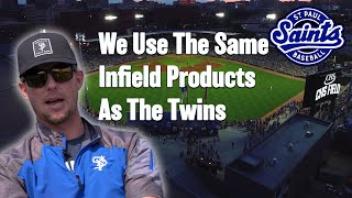 This MiLB Groundskeeper Uses The Same Infield Products As The Twins [upl. by Dannye]