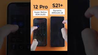 Super Retina XDR OLED vs Dynamic Amoled 2X 120hz Shorts [upl. by Eniksre]