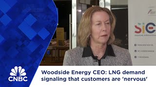 Woodside Energy CEO LNG demand signaling that customers are nervous [upl. by Eneirda]