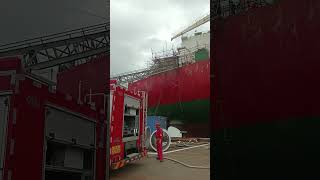 Saving Casualty at Shipyard Fire Drill viralvideo shorts viralshorts [upl. by Yrtneg]