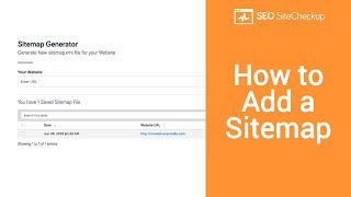 How to Add a Sitemap [upl. by Illak478]