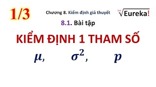 XSTK 81 Bài tập kiểm định 1 tham số  Kiểm định giả thuyết thống kê [upl. by Nee]