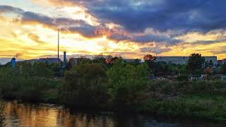 Sonnenuntergang genießen an der Elster in Gera Zwötzen Thüringen [upl. by Milty]