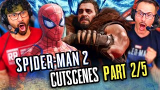 SPIDERMAN 2 PS5 CUTSCENES Game Movie REACTION PART 2 [upl. by Nort]