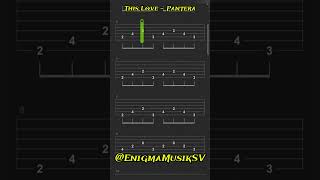 This Love  Pantera tabs metalguitar guitarmusic musician guitarrist metal guitartab pantera [upl. by Lacy]