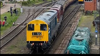 Class 20  20189  20142  Severn Valley Railway  Kidderminster Town  180523 [upl. by Eberta]