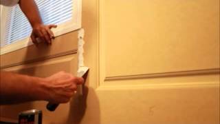 How to install raised panel wainscoting [upl. by Anaitsirc]