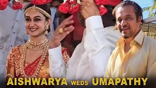 Action King Arjun Daughter Aishwarya Wedding Video🥰  Thambi Ramaiah Son Umapathy Marriage [upl. by Nodnrb]