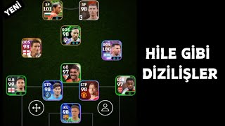 Hile Gibi Dizilişler En İyi 3 Hızlı Kontra Atak Dizilişi eFootball 2025 Mobile😱 [upl. by Ailongam]