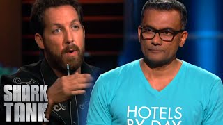 Shark Tank US  Hotels By Days Entrepreneurs Struggle To Answer Chris Saccas Questions [upl. by Ginder]