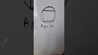 Find Area of Circle using Inscribed Square [upl. by Elyac]