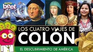 DESCUBRIMIENTO DE AMERICA LOS 4 VIAJES CRISTOBAL COLON 12 octubre 1492 [upl. by Yonita]