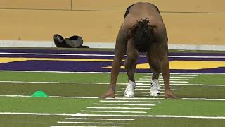 2018 UNI Football Pro Day  Daurice Fountain [upl. by Abad137]