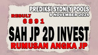 PREDIKSI SIDNEY 8 NOVEMBER 2024  PREDIKSI SDY HARI INI  BOCORAN SYDNEY JITU  SYDNEYPOOLS [upl. by Vonny164]