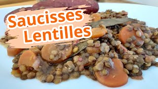 SAUCISSES LENTILLES MAISON avec la cocote SEB CLIPSO 😀 [upl. by Herr]