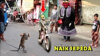 ONDEL ONDEL Nonton TOPENG MONYET Lucu Sekali   Funny Monkey Attraction [upl. by Akinert201]