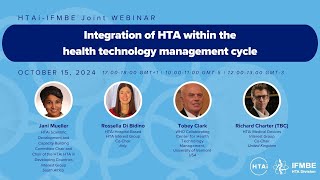 Integration of HTA within the health technology management cycle [upl. by Don]