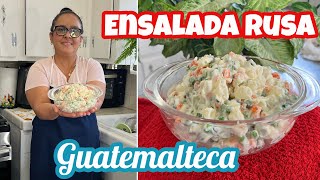 ENSALADA RUSA GUATEMALTECA que te sacara de apuros en fiestas y cumpleaños 😱 [upl. by Bondy]