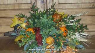 How to Make a Flower Arrangement in a Cornucopia [upl. by Ohare]