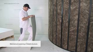 Curved Constructions with Knauf AQUAPANEL® Cement Board Indoor [upl. by Matilda]