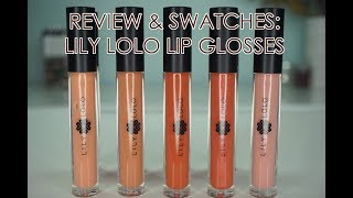 REVIEW amp SWATCHES LILY LOLO LIP GLOSSES  Integrity Botanicals [upl. by Hillman118]